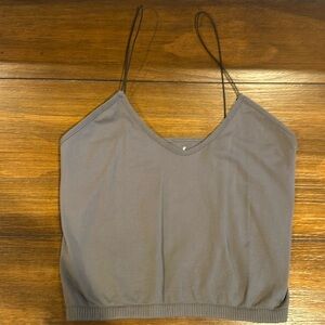 FREE PEOPLE XS/S - Grey cropped tank